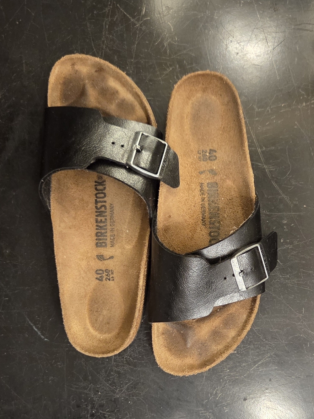 Birkenstock Kids Black Single Strap Buckle Sandals